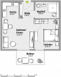 Seniorengerechte 2 Zimmer Wohnung / Pflegedienstleister im Haus - grundriss-h9-3-3