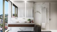 Badezimmer mit bsp.Einrichtung