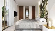 Schlafzimmer mit bsp. Einricht