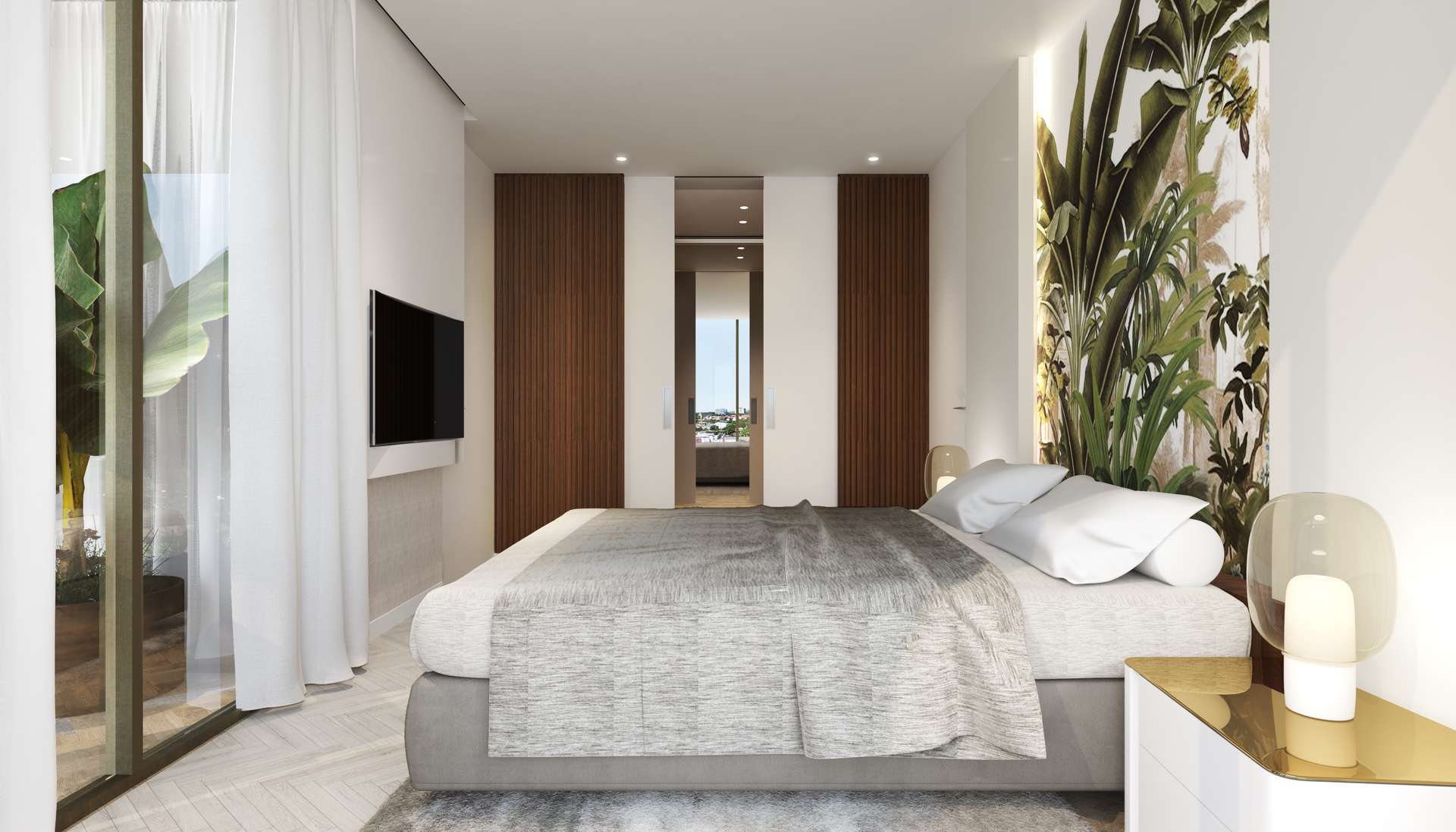 Schlafzimmer mit bsp. Einricht
