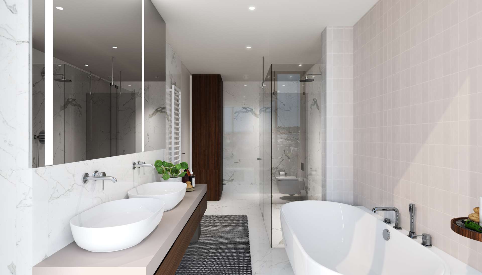 Badezimmer mit bsp.Einrichtung