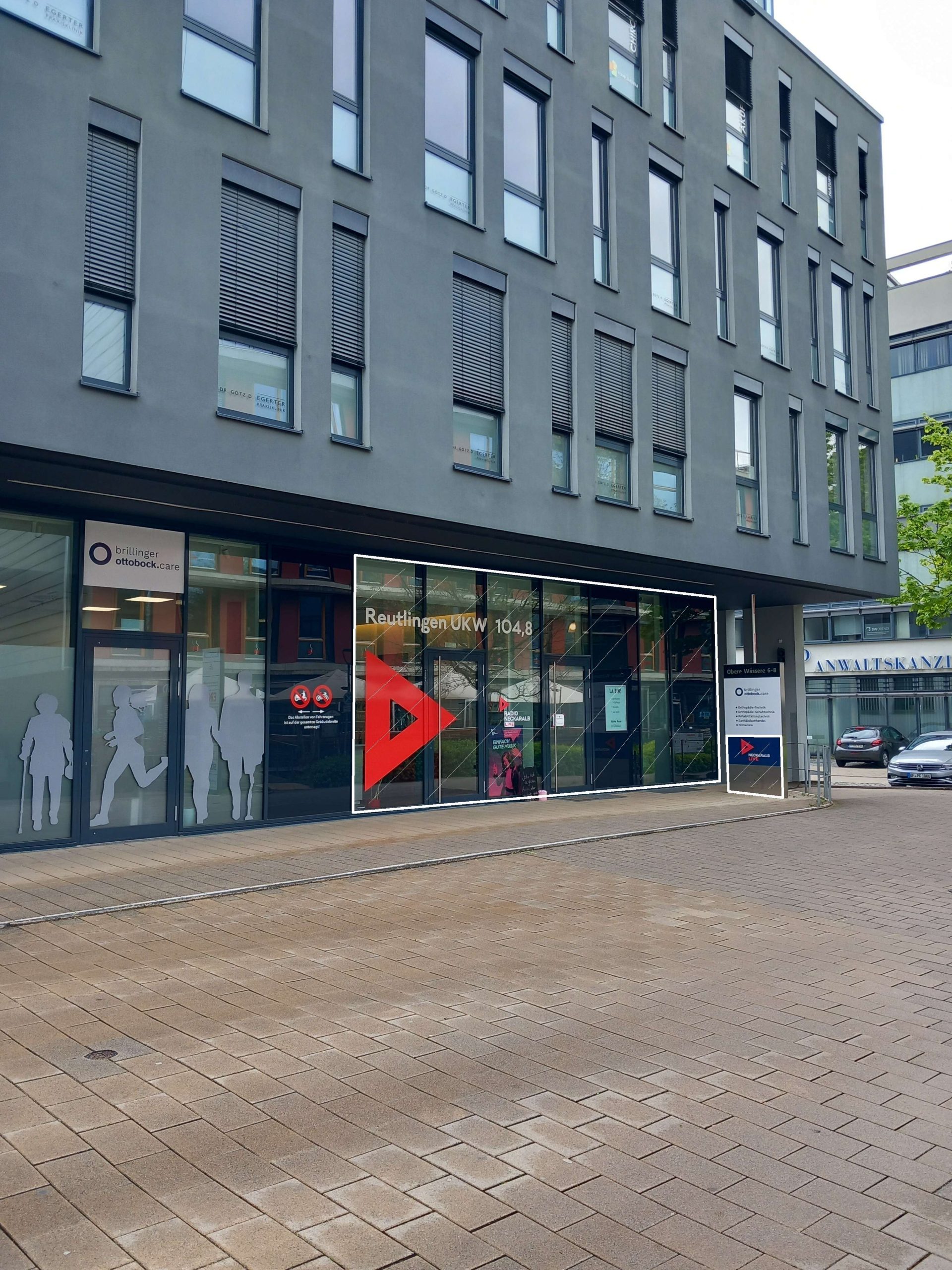 *Erdgeschossfläche in der Oberen Wässere*, 72764 Reutlingen, Bürohaus